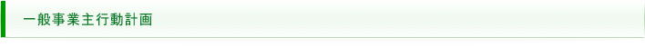 一般事業主行動計画